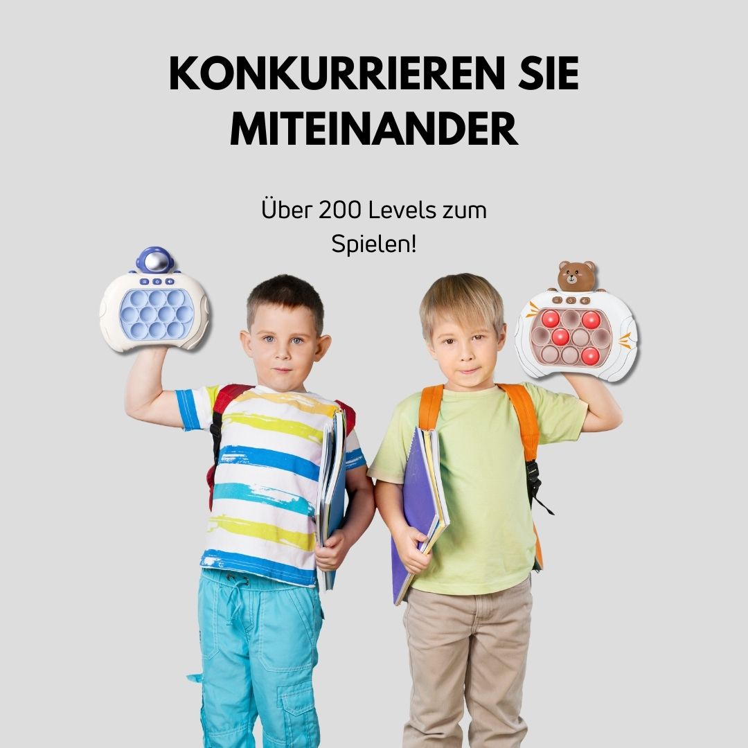 Vorschul BubblePop Jr. Spiel für Kinder, sensorisch, fördert Koordination und spielerisches Lernen.