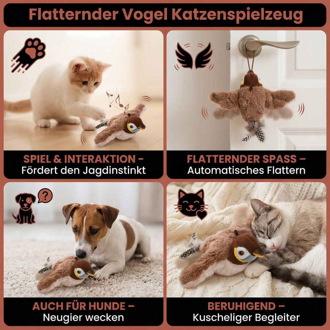 Hochwertiges interaktives Vogelspielzeug für Katzen, strapazierfähig und langlebig für langen Spielspaß.