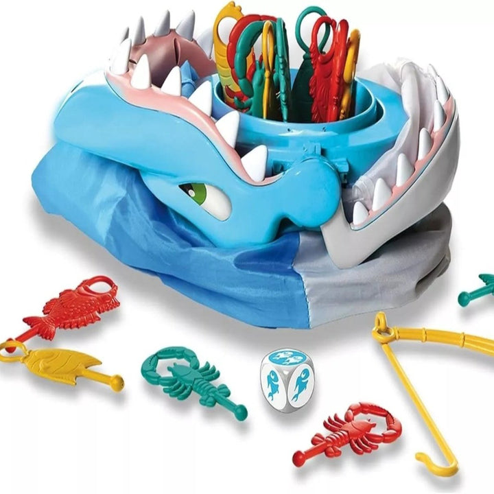 Hai-Spiel als interaktives Geschenk für Kinder und Familien. Sorgt für Spaß auf Partys und gemütlichen Spieleabenden.