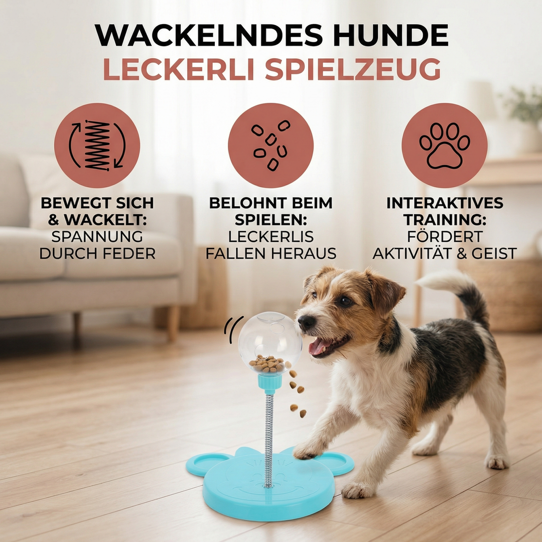 Hundespielzeug Leckerli-Spender: Fördert mentale Stimulation & Spielspaß. Ideal gegen Langeweile bei Hunden.