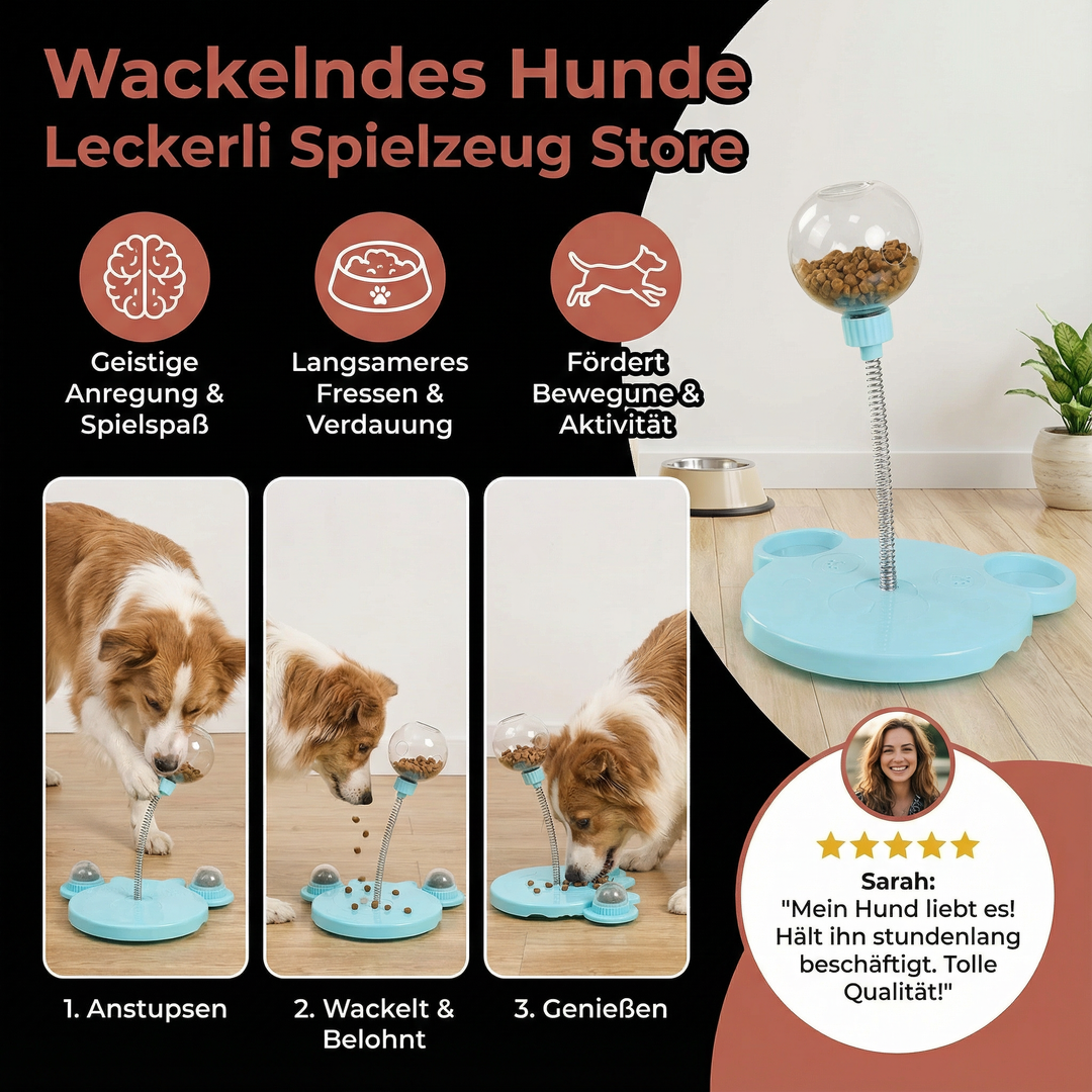 Futterspender-Hundespielzeug: Robustes, interaktives Design für lang anhaltende Belohnungen und Beschäftigung.