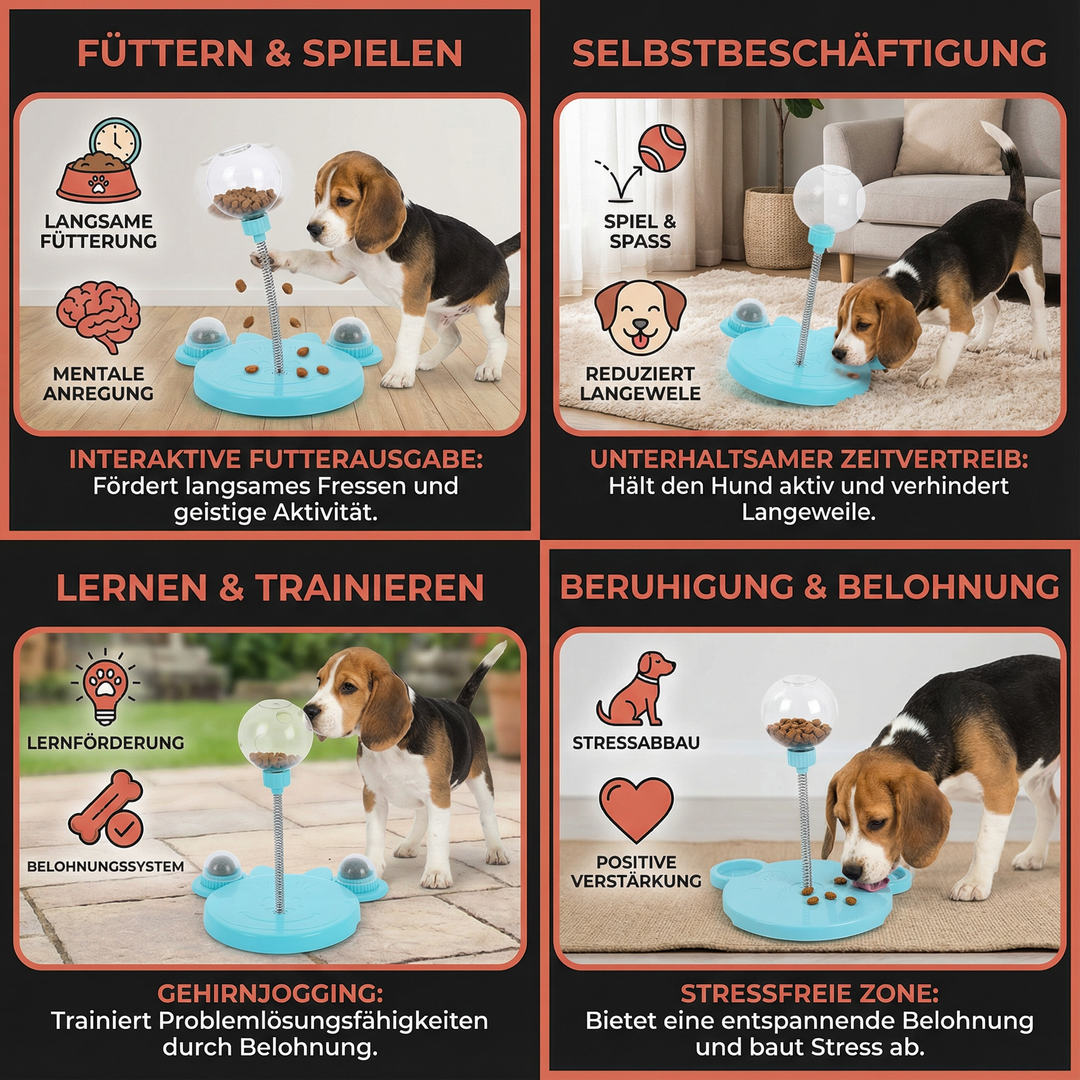 Anti-Langeweile Leckerli-Spielzeug für Hunde: Motiviert spielerisch, ideal für aktive Hunde und Welpen.