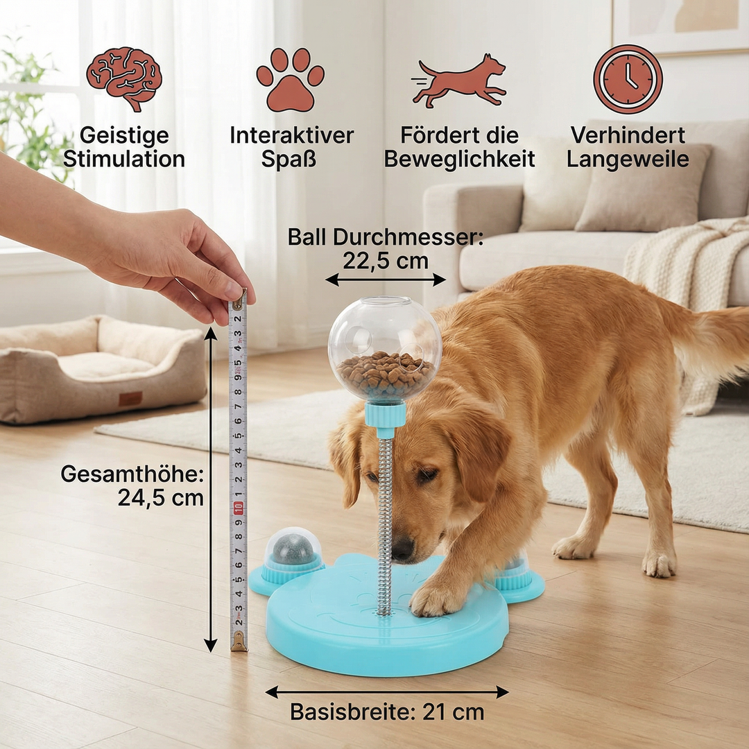 Robustes Hunde-Leckerli-Spielzeug: Interaktiver Futterspender bietet Spaß und Belohnung für jeden Hund.