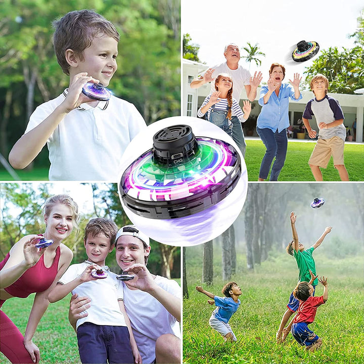 Interaktives Infrarot-UFO Flugspielzeug für Kinder, sensorgesteuert mit LED Lichtern für drinnen & draußen.