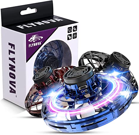 Modernes Infrarot-UFO mit futuristischem Design, fliegendes Spielzeug mit intuitiver Sensorsteuerung & LED-Leuchten.