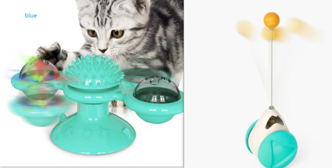 Katzen Windmühlen Spielstation TwirlPaws, interaktiv, ideal als Kratzstation & Zahnreiniger.