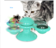 TPR Katzen Windmühlen Spielzeug TwirlPaws, interaktive Spielstation für lebhaftes Katzenspiel.