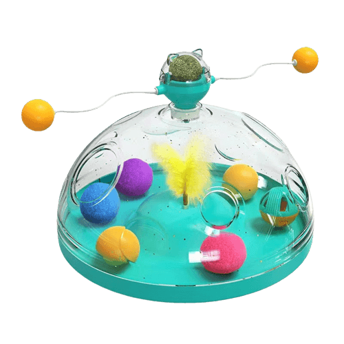 Interaktives Katzenpuzzle WhirlPlay für mentale Stimulation, Beschäftigung & Aktivität Ihrer Katze.
