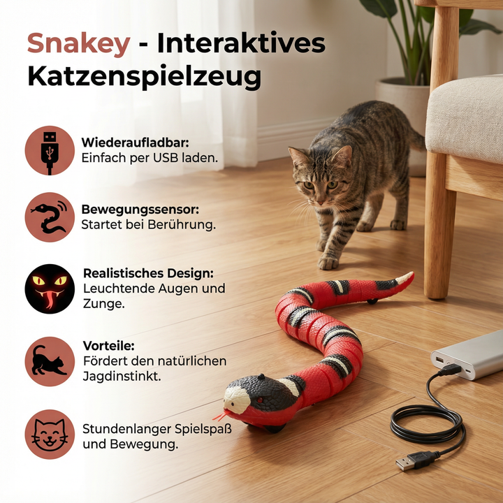 Katzenzubehör: Interaktives Jagdspielzeug für Katzen. Stimuliert natürlichen Jagdinstinkt & sorgt für Aktivität.