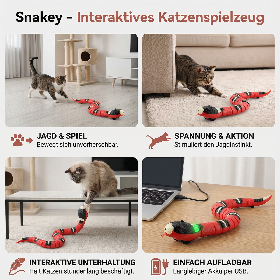 Interaktives Spielzeug für Katzen, weckt den Jagdinstinkt & erhöht die Aktivität. Unverzichtbares Katzenzubehör.