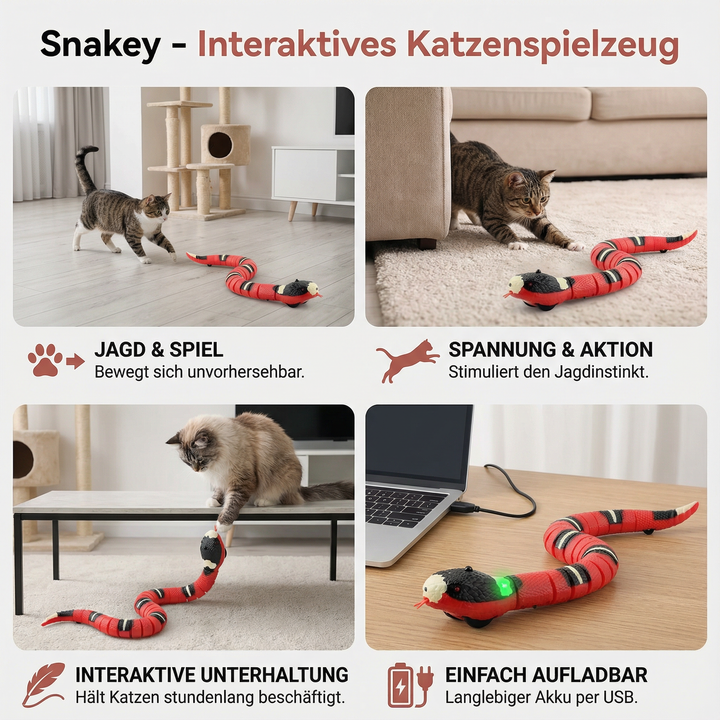 Interaktives Spielzeug für Katzen, weckt den Jagdinstinkt & erhöht die Aktivität. Unverzichtbares Katzenzubehör.