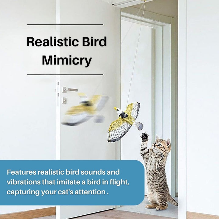 Interaktives FeatherFlight™ Spielzeug für Katzen: Spaß, Bewegung und stimuliert den Jagdinstinkt effektiv.