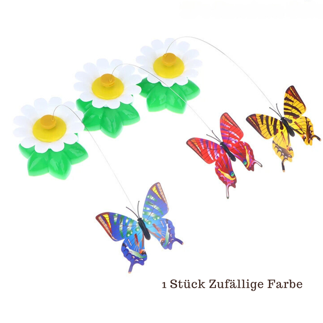 Tierbedarf: Interaktives Schmetterling Katzenspielzeug für aktives Spielen, gegen Langeweile und zur Stimulation.