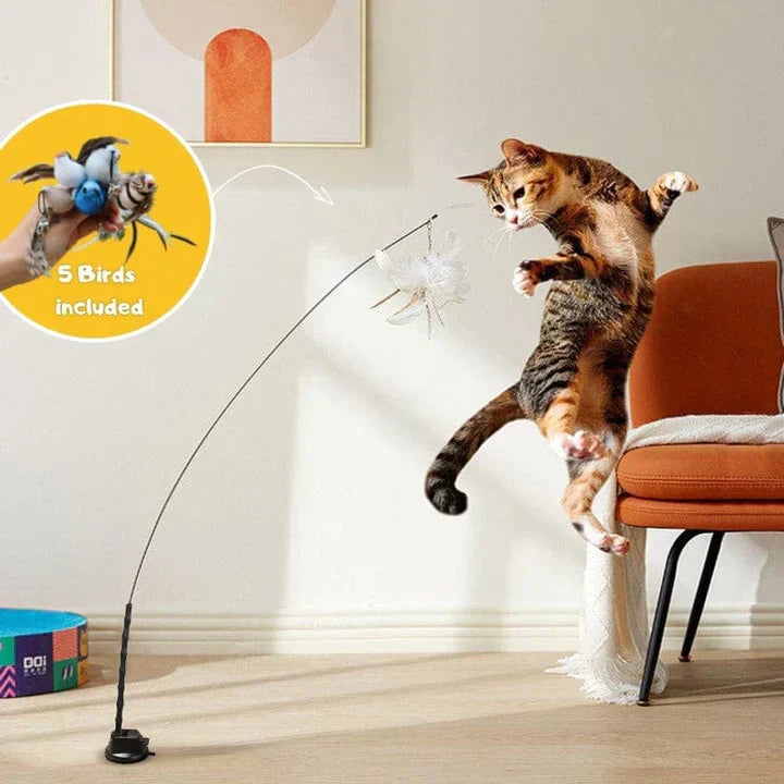 Interaktives Katzenspielzeug Vogel FlutterVriend für aktiven Spielspaß der Katze.