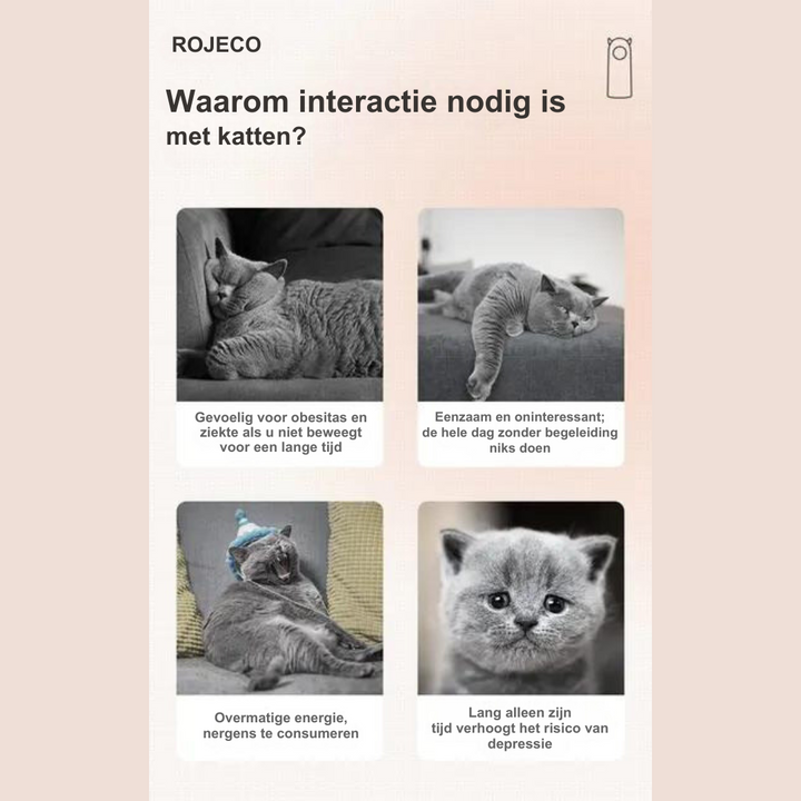 Das LaserPaw interaktive Katzenspielzeug mit verschiedenen Modi und 360°-Rotation für Katzen.