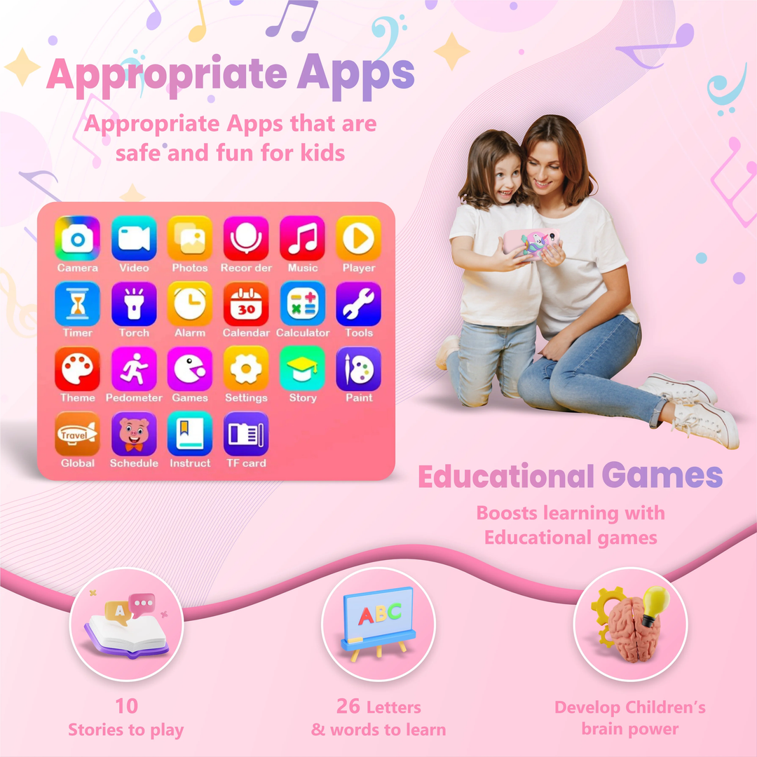 Interaktives Lerngerät für Kinder, fördert Kreativität & Spielspaß. Digitales Bildungs-Spielzeug mit Touchscreen.