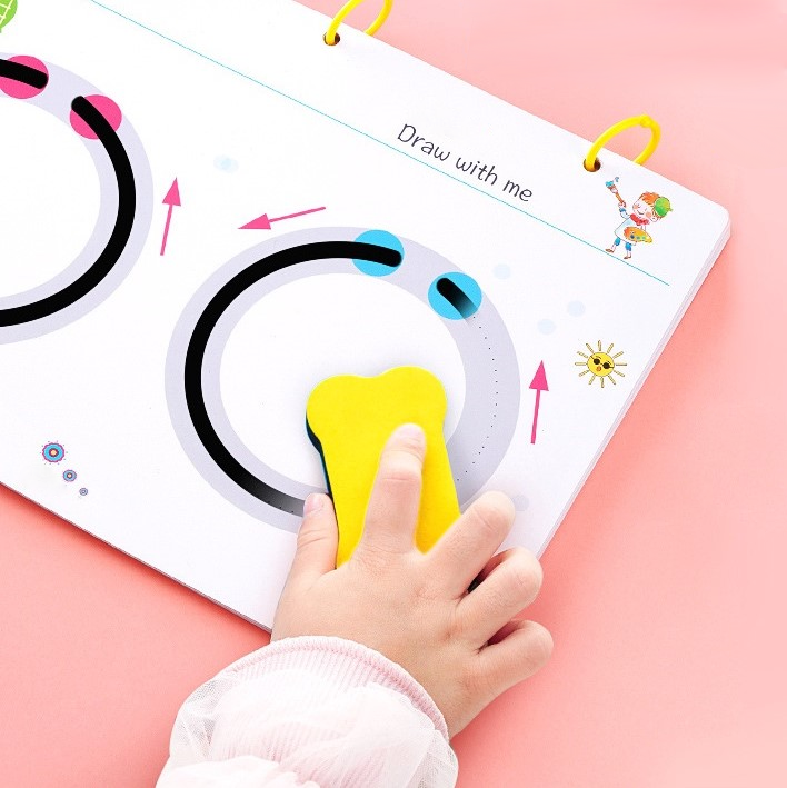 Interaktives Lernheft für Kinder. Verbessert Schreibfertigkeiten, Zahlenverständnis & Motorik in der Vorschule.