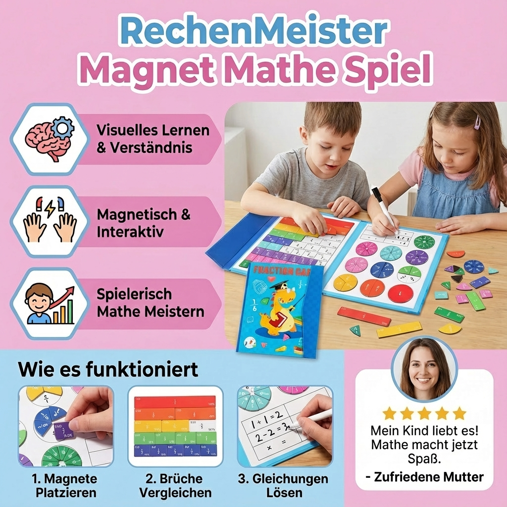 Kinder lernen Mathematik spielend leicht mit diesem interaktiven Lernspielzeug. Fördert logisches Denken & Zahlenverständnis.