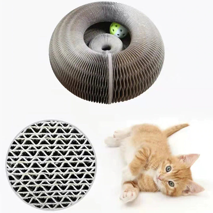 Glückliche Katze dank PurrFit interaktivem Spielzeug. Ideal für Katzenglück & mehr Aktivität zuhause.