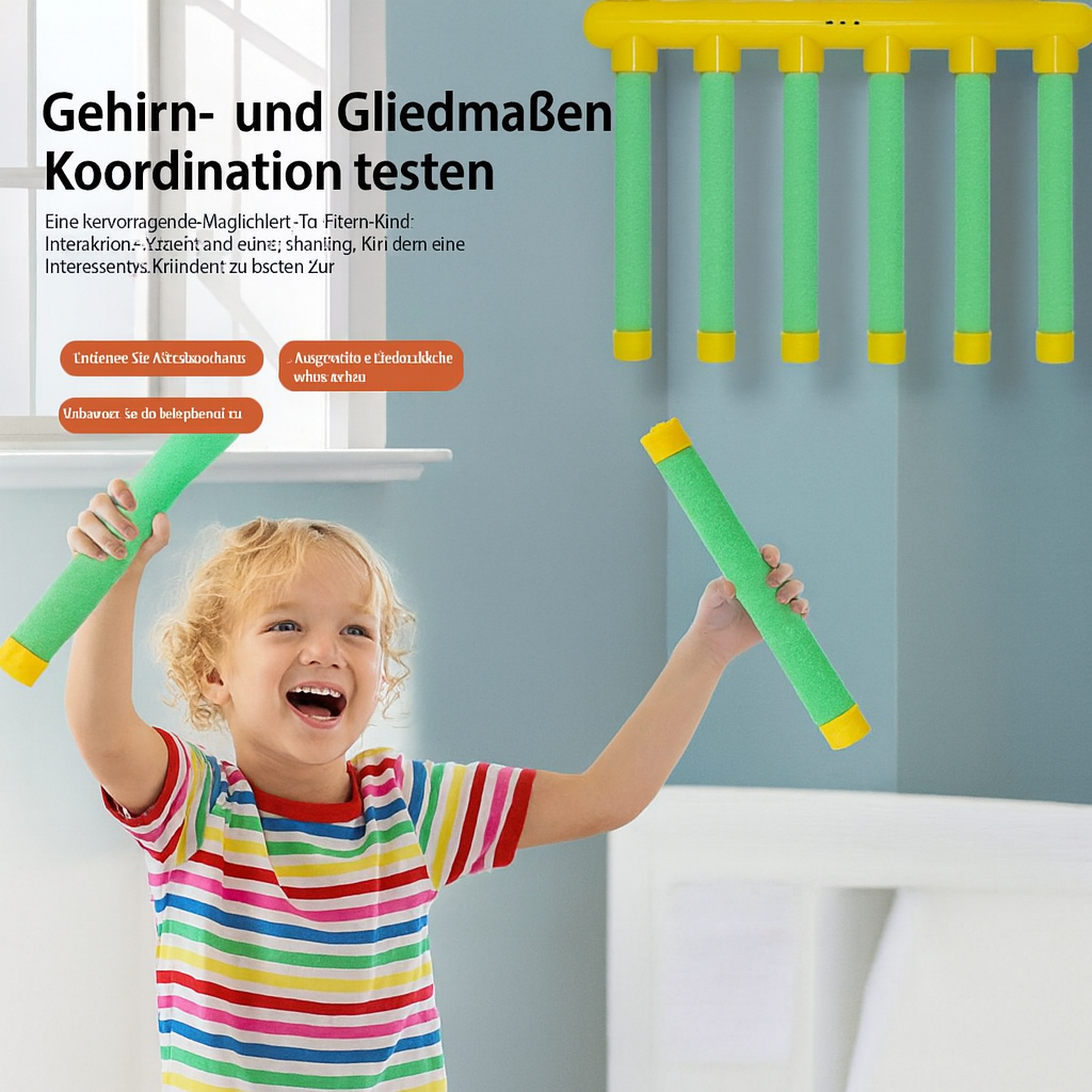 Interaktives SpeedCatch Reaktionsspiel für Kinder & Erwachsene. Fördert Hand-Augen-Koordination & Konzentration.