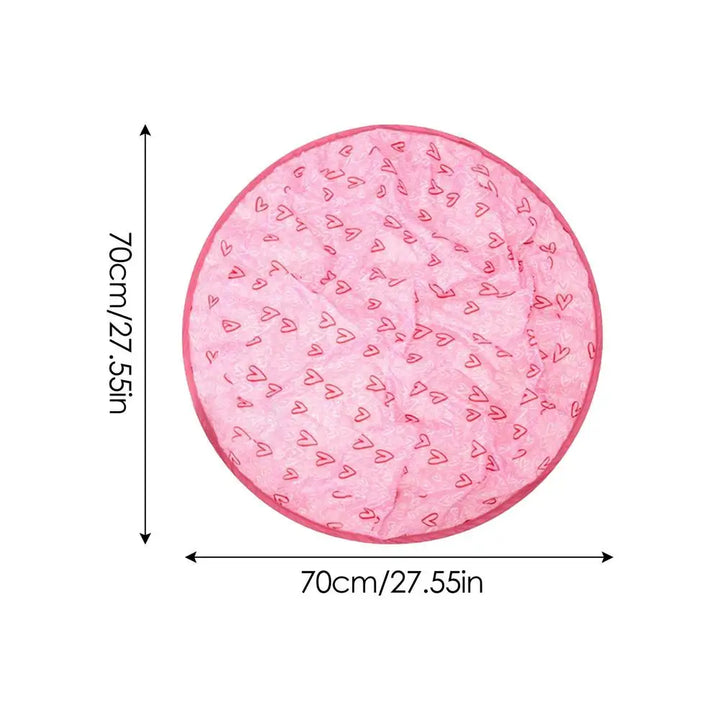 Buntes interaktives Katzenspielzeug (Grün/Rosa) als Versteckspiel, ideal für Aktivität & Spielspaß der Katze.