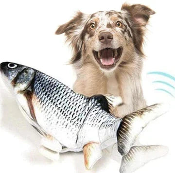 Interaktives Zappelfisch Hundespielzeug für endlosen Spaß. Realistisches Bewegungsspielzeug für Haustiere.