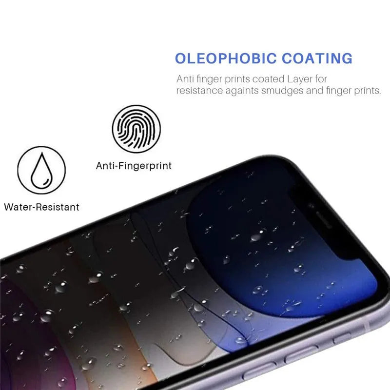Robustes iPhone Blickschutz-Displayschutz aus Panzerglas. Effektiver Privatsphäre-Sichtschutz & Kratzschutz für Ihr Handy.