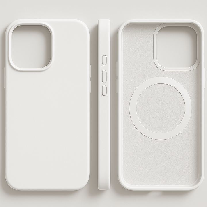 Moderne iPhone Silikonhülle mit MagSafe. Kombiniert eleganten Stil, zuverlässigen Schutz und Komfort für dein Smartphone.