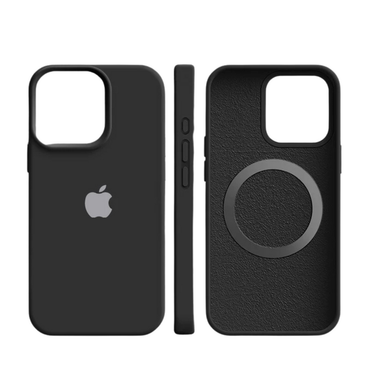 Schützende iPhone Silikonhülle mit MagSafe. Für sicheren Halt, kratzfreien Schutz und einfaches, effizientes Laden.