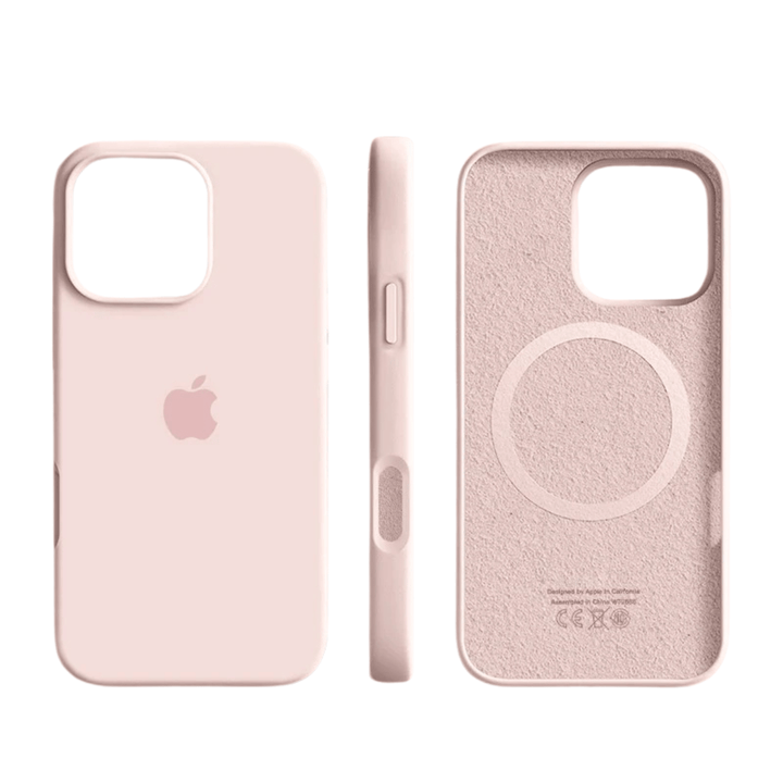 Minimalistische iPhone MagSafe Silikonhülle. Bietet weichen Schutz, elegantes Design und volle Funktionalität.
