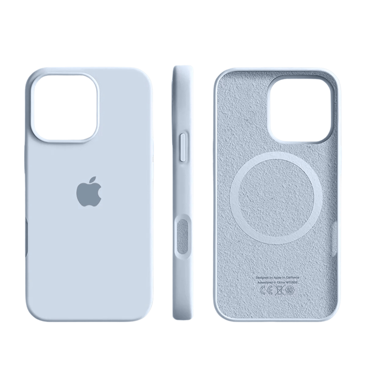 Soft-Touch iPhone Silikonhülle mit MagSafe. Angenehme Haptik, stoßfester Schutz und elegantes, schlankes Design.