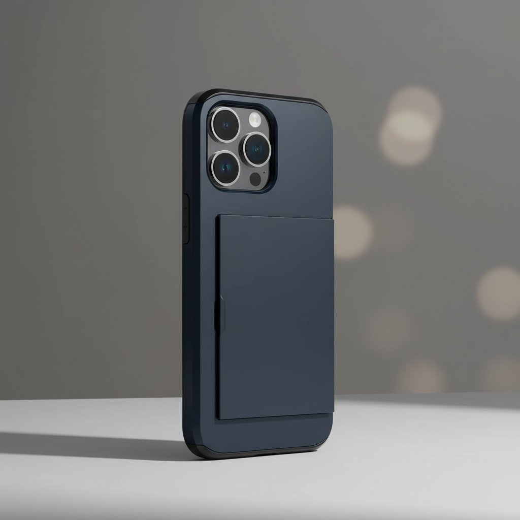iPhone Schutzhülle CardaShield mit Kartenfach. Stoßfeste, schlanke TPU/Polycarbonat Handyhülle.