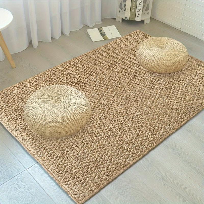 Rutschfeste Polypropylen Fußmatte im Jute-Stil, pflegeleicht und modern für Heimtextilien.