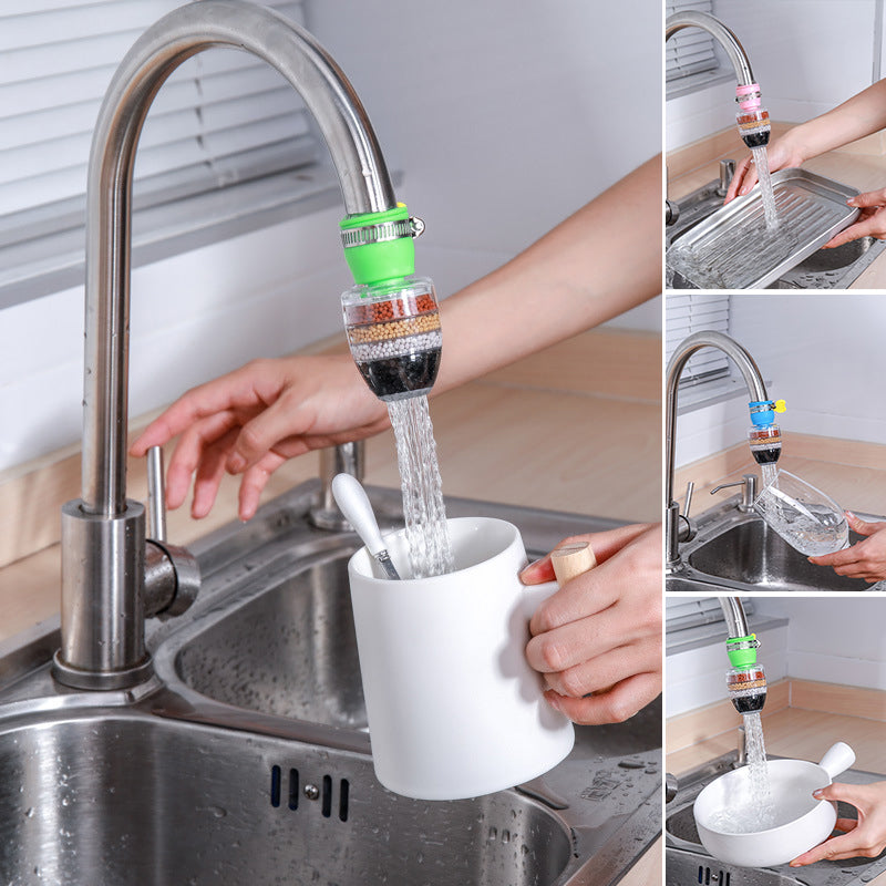 Küchenwasserhahnfilter für sauberes Trinkwasser; Aktivkohle & Kalkfilter, einfache Installation.