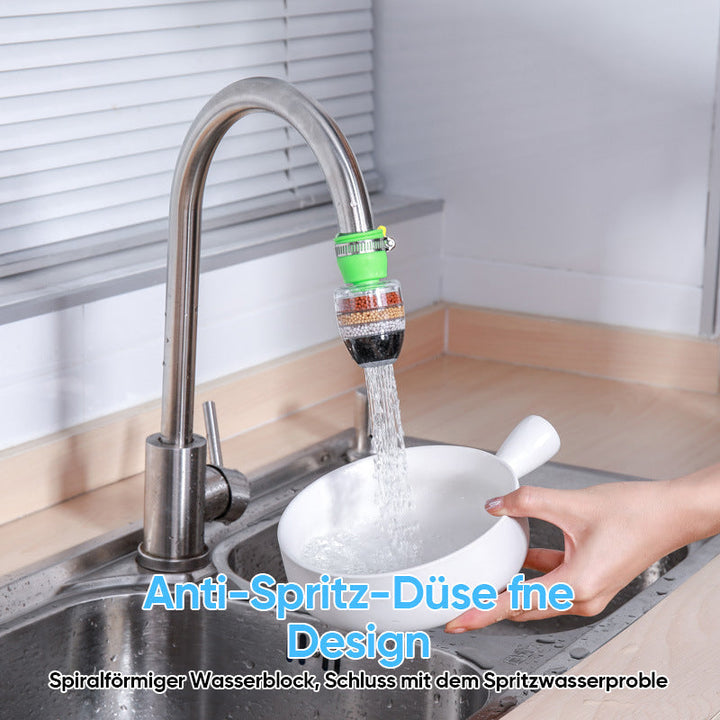 Umweltfreundlicher Wasserhahnfilter für die Küche; reduziert Plastikmüll & spart Ressourcen.