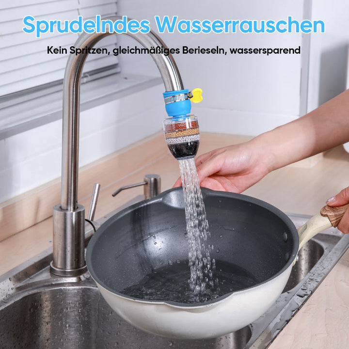 Effektiver Wasserhahnfilter für die Küche; schützt vor Schwermetallen & Sedimenten.