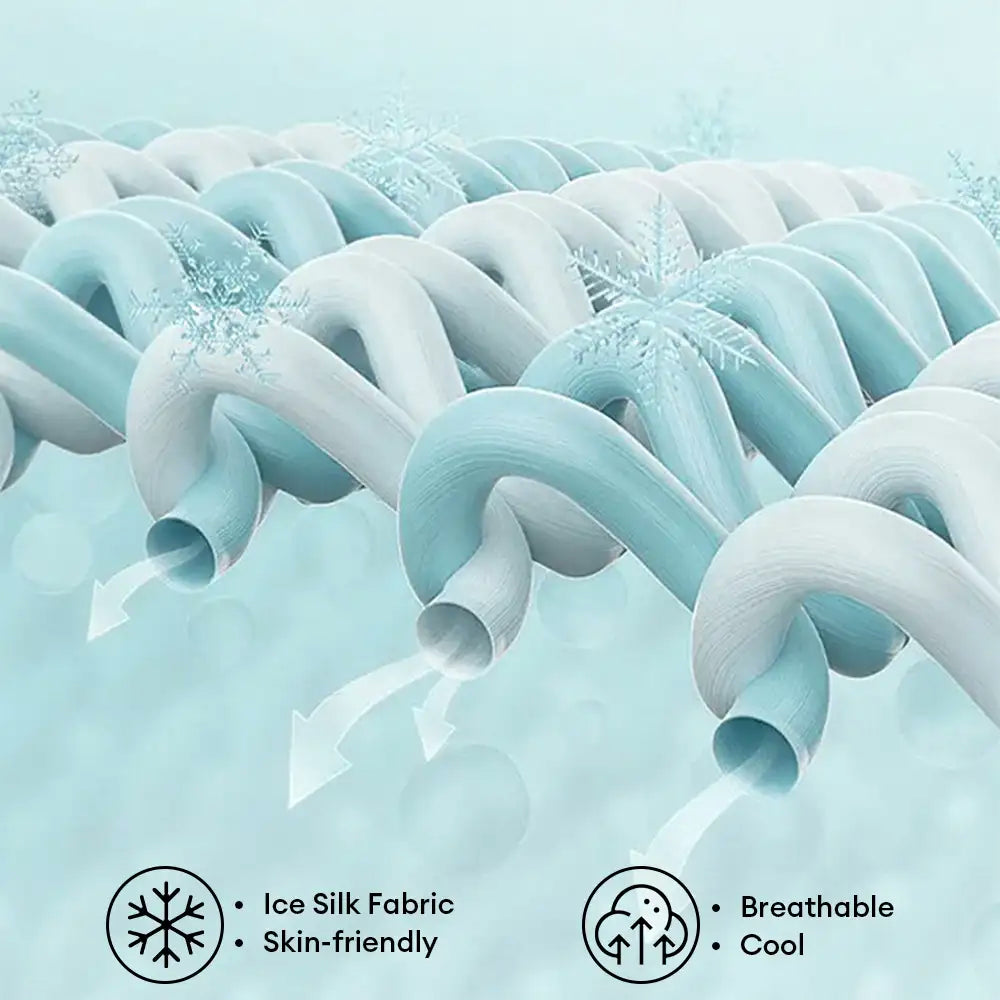 Einfarbige Eissilk-Decke, kühlend und atmungsaktiv. Die ideale Sommerdecke für tiefen, erholsamen Schlaf.