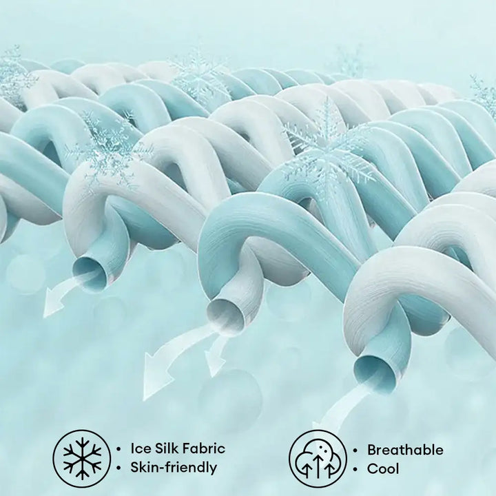 Einfarbige Eissilk-Decke, kühlend und atmungsaktiv. Die ideale Sommerdecke für tiefen, erholsamen Schlaf.