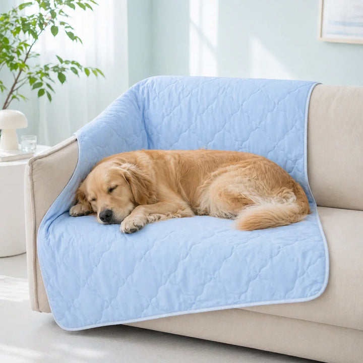 Kühlende Decke für Haustiere. Katzen und Hunde genießen Sommerkühlung mit dieser Matte.