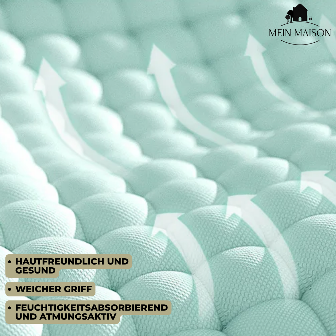 4-teiliges Set: Kühlende Eisenseide Bettwäsche mit Hitzeschutz fürs Schlafzimmer.