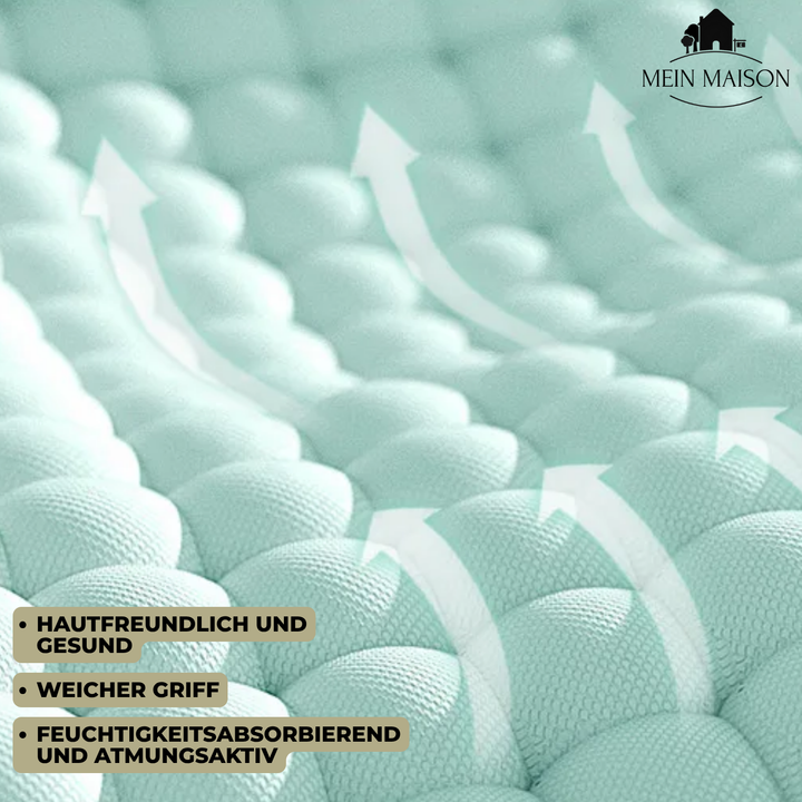 4-teiliges Set: Kühlende Eisenseide Bettwäsche mit Hitzeschutz fürs Schlafzimmer.