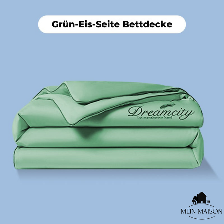 4-teiliges Set: Leichte, kühlende Sommerdecke für optimalen Schlafkomfort.