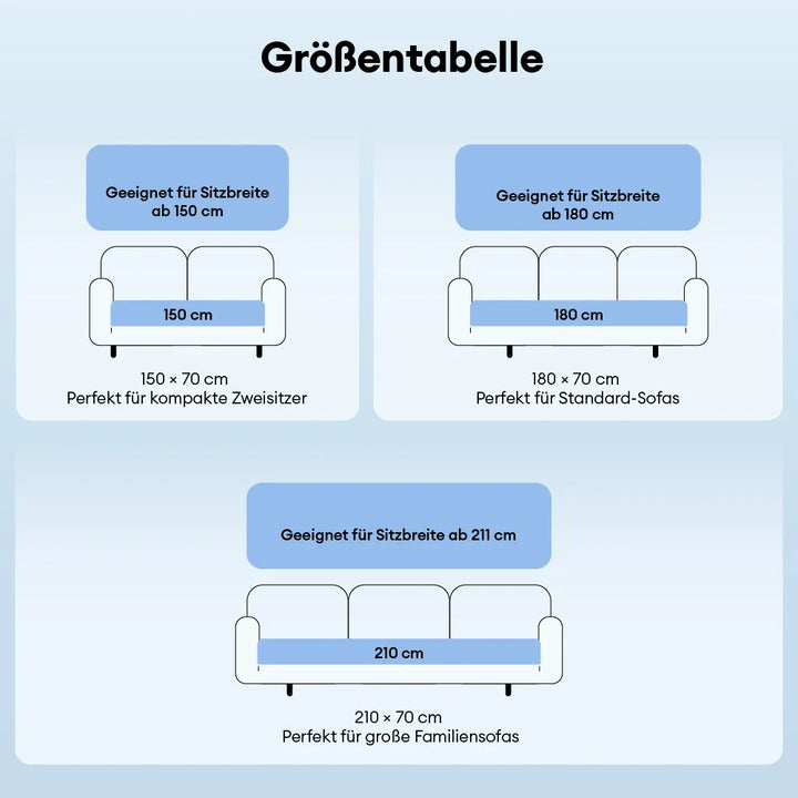 Moderner, rutschfester Sofabezug mit Kühlfunktion. Schützt Ihre Couch stilvoll, tierfreundlich und effektiv.