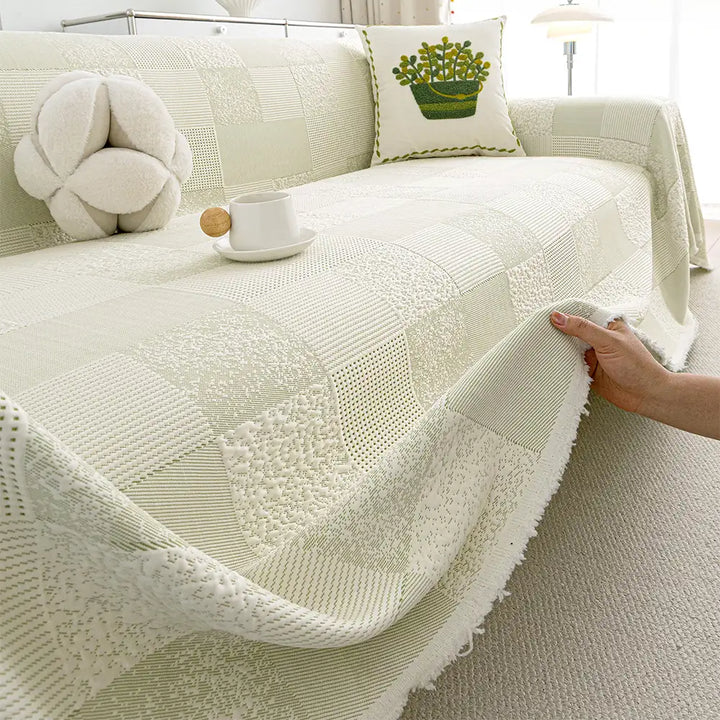Fleckabweisender Couchbezug schützt Ihr Sofa effektiv vor Schmutz und Abnutzung. Ideal für Familien und Haustiere.