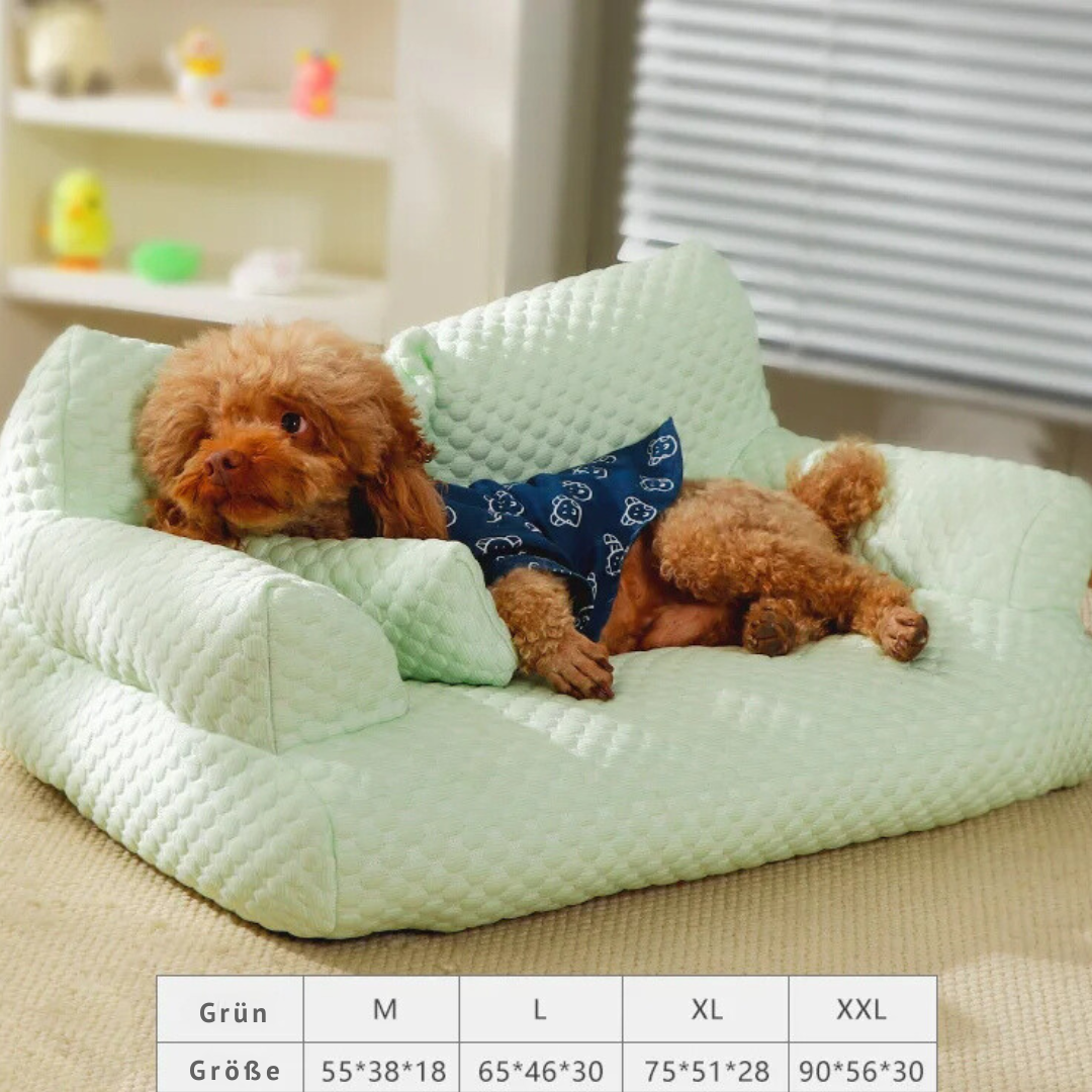 Gelenkschonendes, waschbares Hundebett/Katzenbett aus Eis-Seide; ein kühlendes Haustier-Sofa für jeden Sommer.