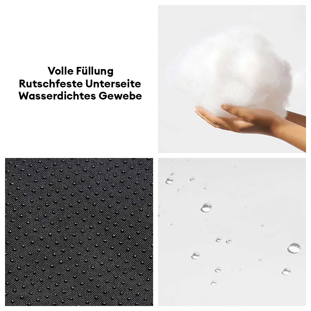 Entspannendes Tierbett in Bootsform. Kühlend, wasserdicht & fördert den Haustierkomfort.