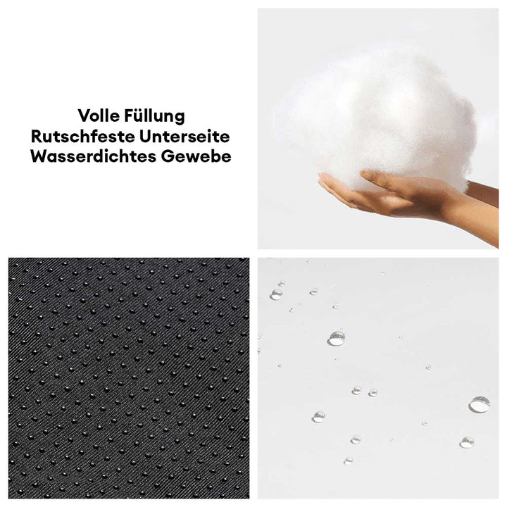 Entspannendes Tierbett in Bootsform. Kühlend, wasserdicht & fördert den Haustierkomfort.