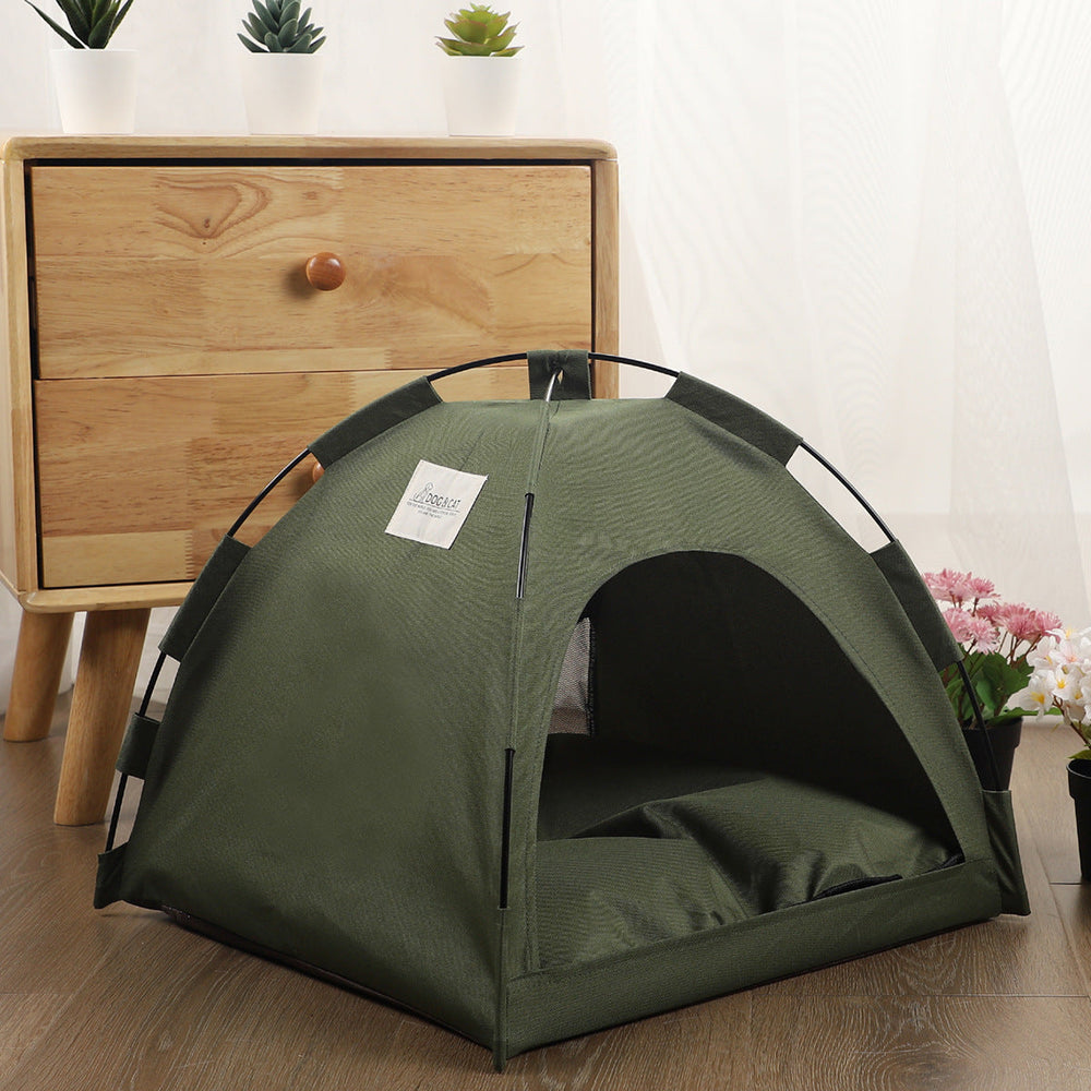 Gemütliches Katzenzelt im modernen Design, als kühlendes Katzenbett für entspannte Sommertage.