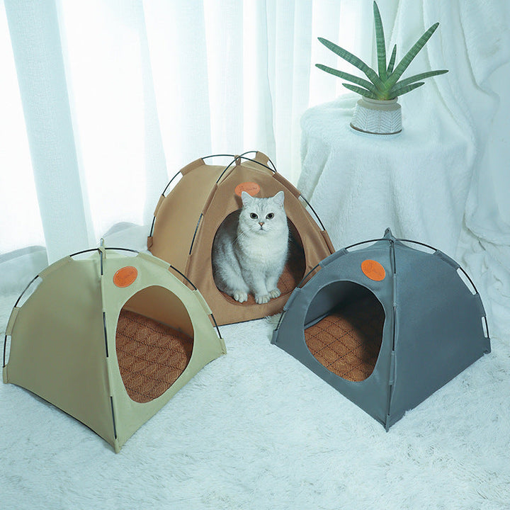 Gemütliche Katzenhöhle: sicherer Rückzugsort und komfortabler tierschlafplatz für alle Katzen.