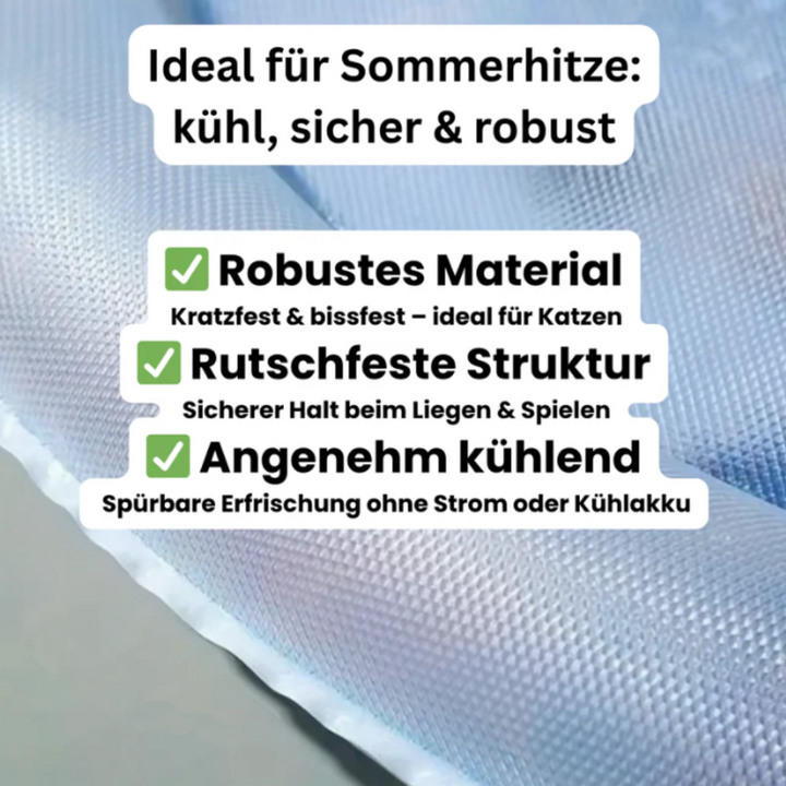 Wasserspielzeug Katzenbett mit integriertem Spielbereich; fördert Aktivität & bietet Abkühlung für die Katze.